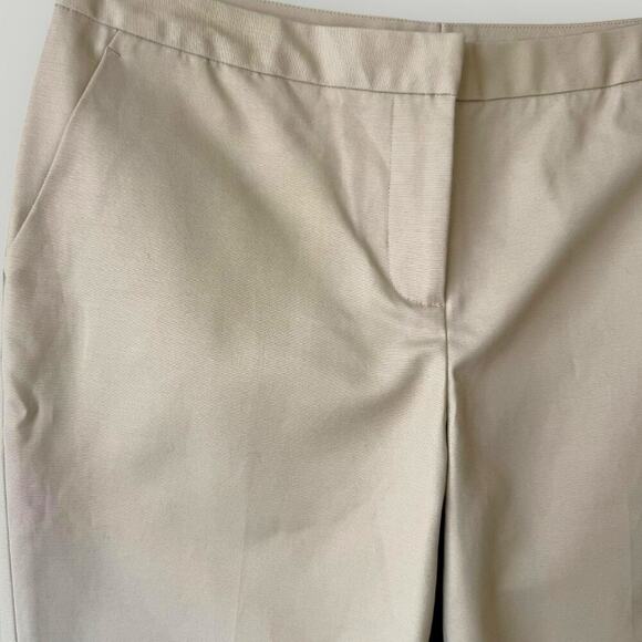 Halogen Taylor Fit Tapered Leg Mid Rise Casual Pants Stretchy Size 8 Natural - Picture 6 of 12